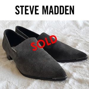 Steve Madden Glennda Grey Suede Loafer 11M